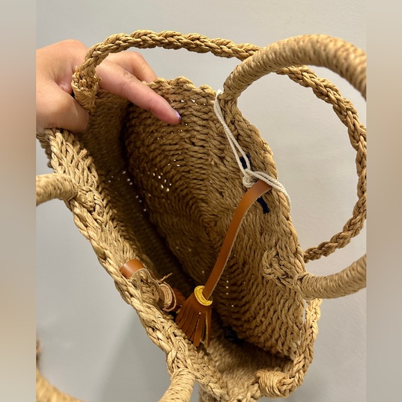 Handmade Woven Straw Crossbody Bag - Brand New with Tags! - Picture 3 of 5